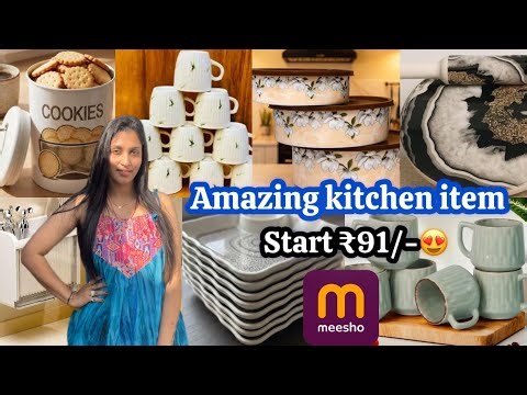 Amazing Meesho Kitchen Item Haul🥰|| शुरू सिर्फ ₹91/-😱 सबसे सस्ते #meesho #meeshokitchenhaul