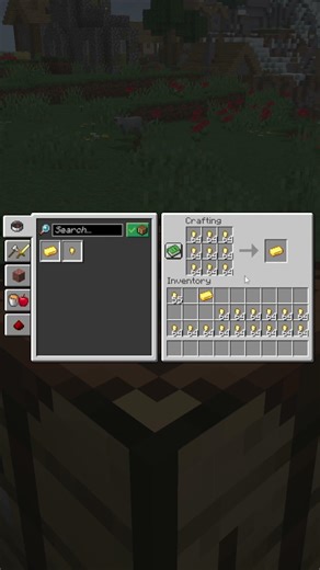 How to craft items faster on Minecraft #gaming #minecrafttutorial