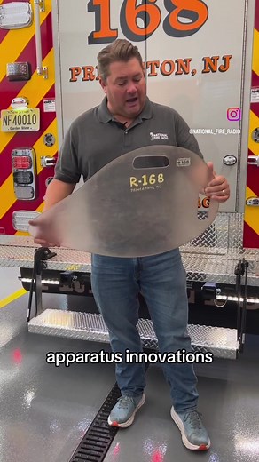 Princeton NJ FD Rescue 168 Plastic Shield for Vehicle Extrications