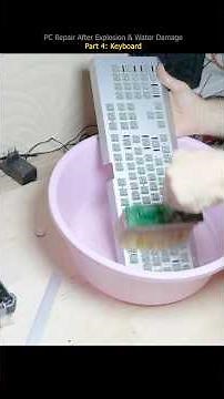 Cleaning a Soaked Mechanical Keyboard After a Blast - Part 4