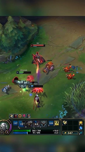 Blitzcrank & Varus & Caitlyn & Mel | Tough Botlane Fight! #leagueoflegends #blitzcrank #shorts