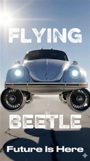 "Flying VW Beetle?! Futuristic Hovercar Caught on Camera!"#epicshorts #beetlehover,#viralshort #fyp