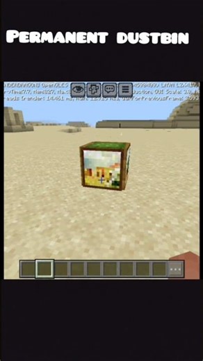 How to Build a Functional Dustbin in Minecraft #shorts