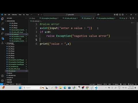 Exception handling in python