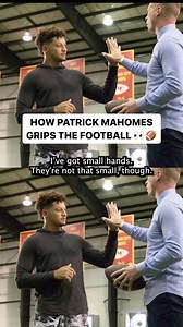 Take notes, kids! A closer look at how Patrick Mahomes grips the football from the QB himself. 📝🏈 | Sunday Night Football on NBC