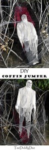 DIY Halloween Coffin Jumper - Scary, Haunted, Haunt, Goul, Prop, Ghost