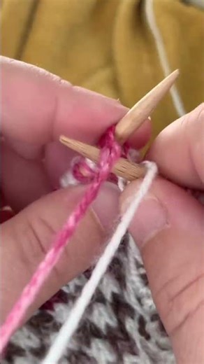 Upcoming tutorial for a top down raglan sweater, color work, with white and variegated yarn