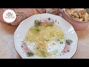 Omis Riebel Suppe mit Zupffleisch/Omas Rezepte/Grandma's Riebel soup with plucked meat
