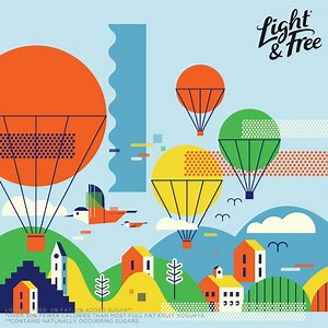 Our next artist Neil Stevens famously designs for music, sport, technology and now our Peach Passionfruit yogurts! Pick up yours today! | Light and Free Ireland