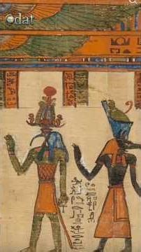 Relief Carvings Depicting Anubis Leading to the Afterlife #relief #anubis #egypt #mural #afterlife