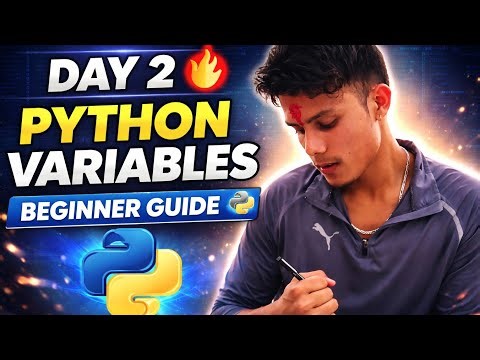 🔥 Day 2 | Python Variables 💻 | 100 Days Python Challenge 💯🚀