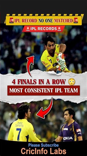 4 FINALS IN A ROW | MOST CONSISTENT IPL TEAM | #shorts #TATAIPL #ipl2026