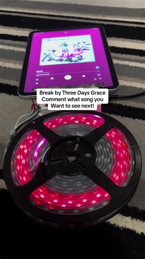 Break by Three Days Grace - StripGlow Reacts - WS2815 - LED Pixel Strip Comment what song you want to see next! #threedaysgrace #altmetal #metalheads #metalhead #stripglow