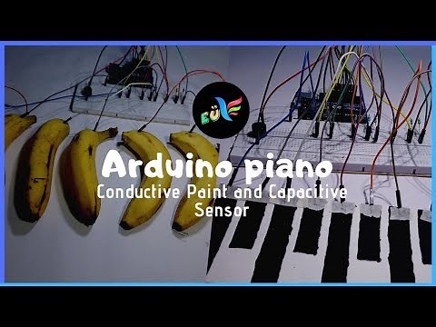 Arduino piano project | Arduino conductive paint | Arduino Capacitive touch