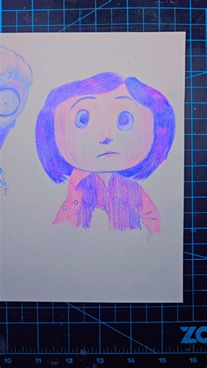 Coraline 💖🍋 #fanart #art #colorpencil #drawing #coraline #coralinemovie #fanartdrawing
