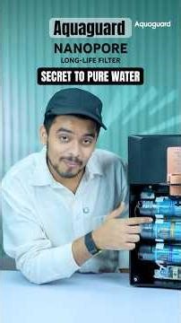 Aquaguard Nanopore Long Life Filters, Secret To Pure Water 💧 #shorts #Aquaguard #waterfilter #ad