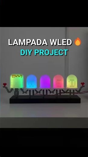 Lampada WLED Audio Reactive con ESP32 🎤✨ (Logo WLED) #wled #esp32 #audioreactive #ledlamps