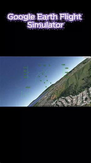 Google Earth Flight Sim #flight #googleearth #avgeek #aviation #viral #trending