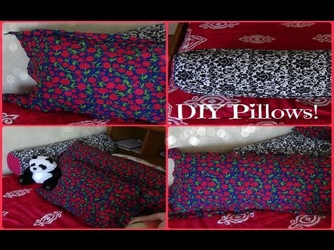 DIY Pillows! Body Pillow, Small Pillow, and Long Round Pillow ♥