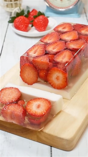 断面に感動！いちごミルクゼリーの作り方 #簡単レシピ #簡単レシピ #おうちカフェ #recipe