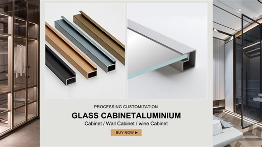 Aluminium Profile Cabinet Wardrobe Frame Window Door Profiles Frame Closet Casement Glass Door Aluminum Frame for Furniture