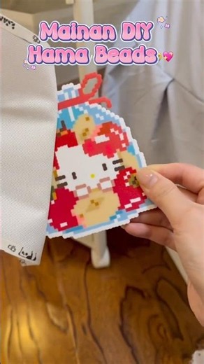 CREATIVE HAMA BEADS TOY #shortsvideo #diy #hamabeads