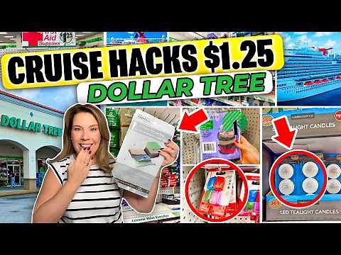 20+ NEW Dollar Tree Cruise HACKS You Need to Try