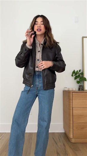 The Perfect Fall Jacket! #fallfashion #leatherjacket