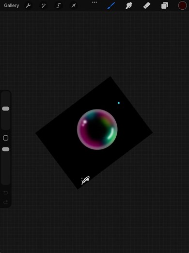 Realistic bubble procreate drawing 🥰