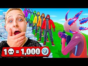 1 KILL = 1.000 V-BUCKS pour LUDO sur FORTNITE