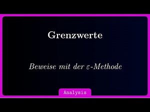 Grenzwert der Summe der Folgen = Summe der Grenzwerte // Beweise mit der Epsilon-Methode