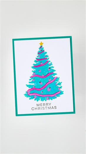 Our Color Layering O Christmas Tree Stencils stack together for a perfectly decorated tree—no fuss, all festive! 💌 https://heroarts.co/fsa200 | Hero Arts