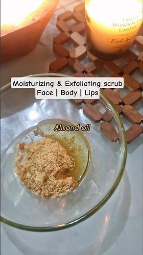 DIY Exfoliating and moisturizing scrub at home | face, lips, body scrub #skincare #bodycare #lipcare