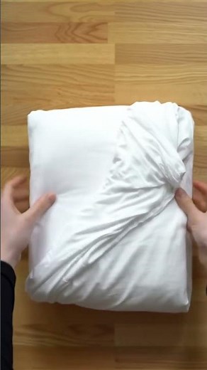 The Easiest Way to Fold a Fitted Sheet in SECONDS! ✅