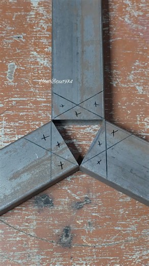 Trengle joint for square tube #tricks #tools #yourboss