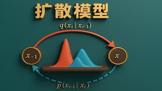 扩散模型的原理是什么？为什么可以用它生成图片、视频、音乐等内容？