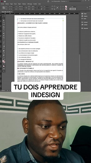 Tu dois apprendre indesign. #tutophotoshop #designgraphic #infographie #conseildesigngraphique