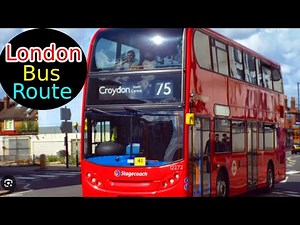 Sunny Day London Bus Ride POV | Bus Route Croydon Town Centre