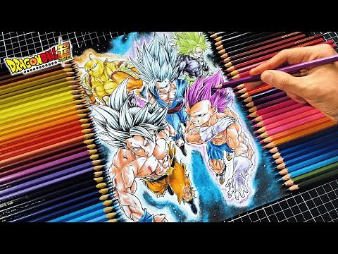 DRAW THIS INCREDIBLE DRAGON BALL SUPER COVER! STEP BY STEP