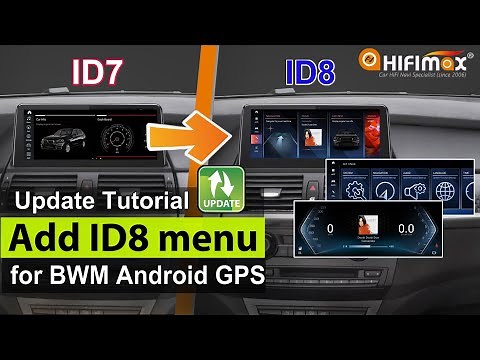 How to add BMW ID8 style UI to BMW Android GPS navigation? BMW iDrive 8 UI firmware upgrade Tutorial