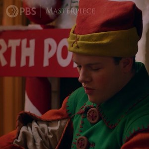 Who wore their Christmas costume better: Santa Siegfried or Tristan the elf? Happy Holidays! | MASTERPIECE | PBS
