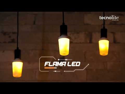FLAMA LED - Bombillo LED con efecto de Flama 💡🔥