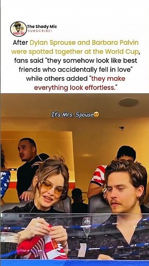 dylan sprouse and barbara palvin at the world cup has fans obsessed #dylansprouse #barbarapalvin