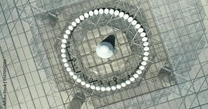 Very High Frequency (VHF) Omni-Directional Range (VOR) base station for aircraft instrument navigation in Vernon Hills, IL.