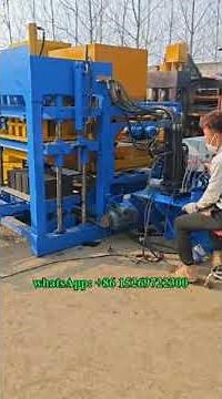 manual hydraulic concrete block making machine for hollow blocks & Pattern solid bricks #blockmaking