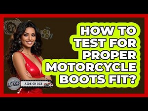 How To Test For Proper Motorcycle Boots Fit?