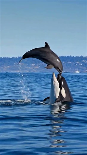 Orca Attacks Dolphin – A Heart-Stopping Ocean Escape! 🐬🐋🔥