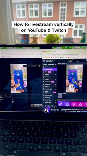 How to live stream vertically on YouTube and Twitch | How to go live vertically on two platforms