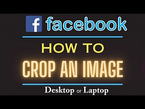 How To Crop An Image On Facebook Using A PC | Web Version | Step-by-Step Tutorial