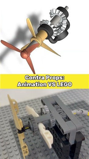 Animation VS LEGO: Contra Props⚙️#LegoTechnic#Engineering